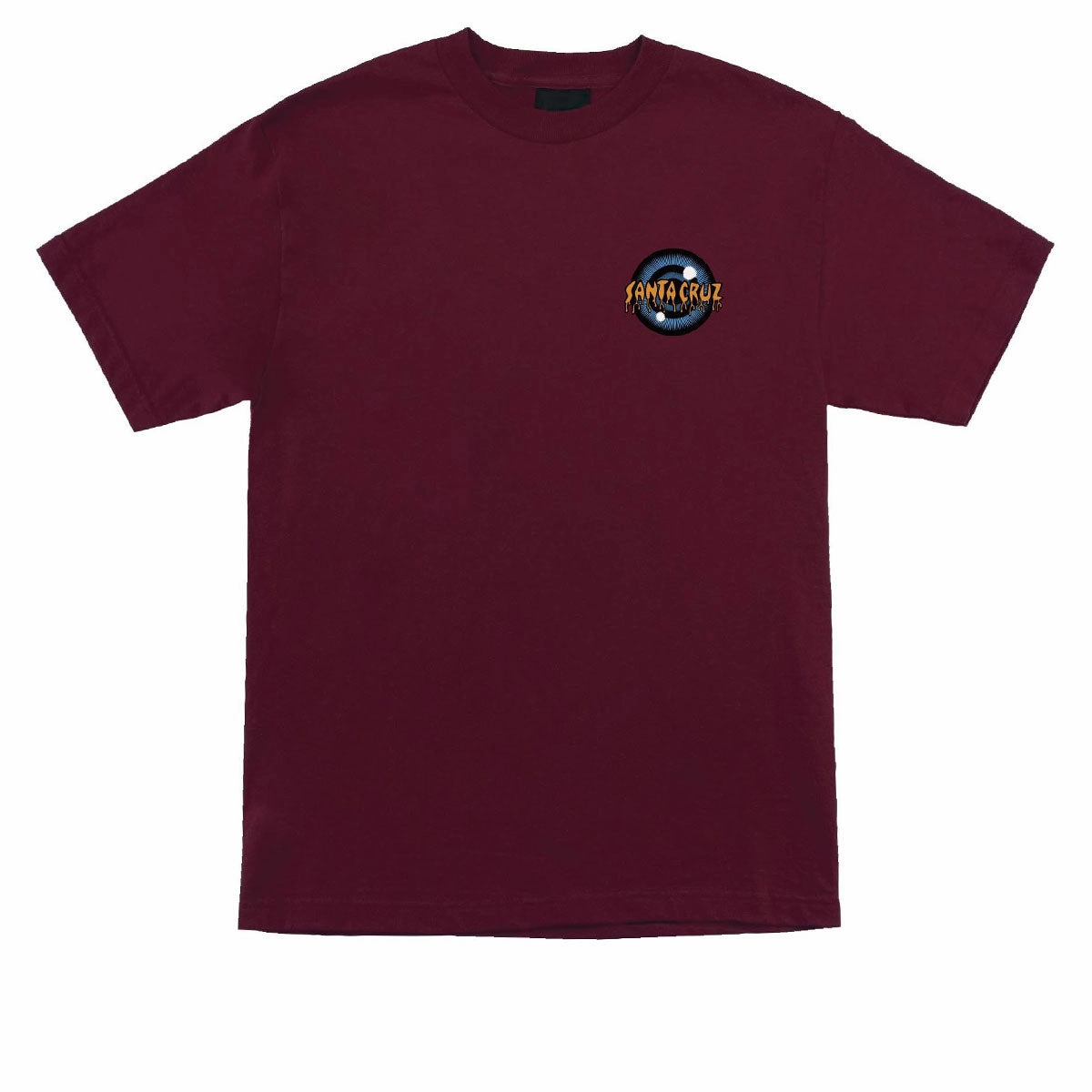 Santa Cruz Roskopp Iris T-Shirt - Maroon MultiPly Fabric BreathableFabric