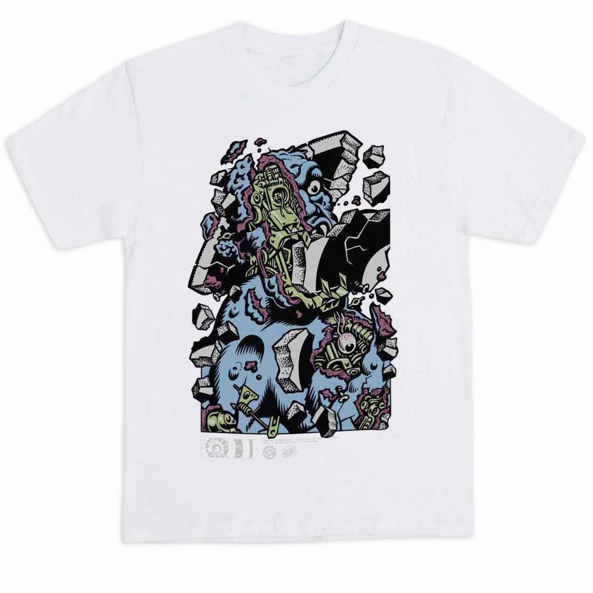 Sustainable production Santa Cruz Roskopp Macro Front T-Shirt - Black