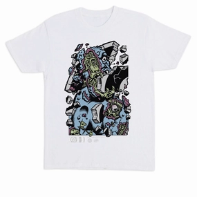 Santa Cruz Roskopp Macro Front T-Shirt - White Subtle Details
