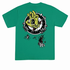 Relax Style Trend Santa Cruz Roskopp Screaming Target T-Shirt - Kelly