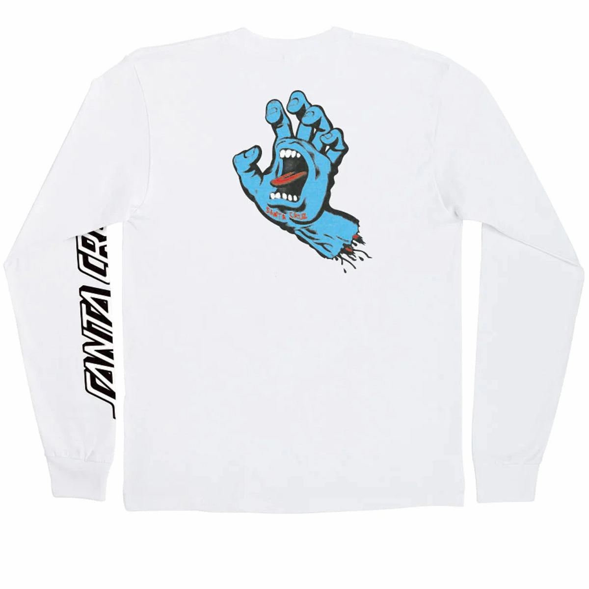 MinimalistDesign Santa Cruz Screaming Hand Long Sleeve T-Shirt - White