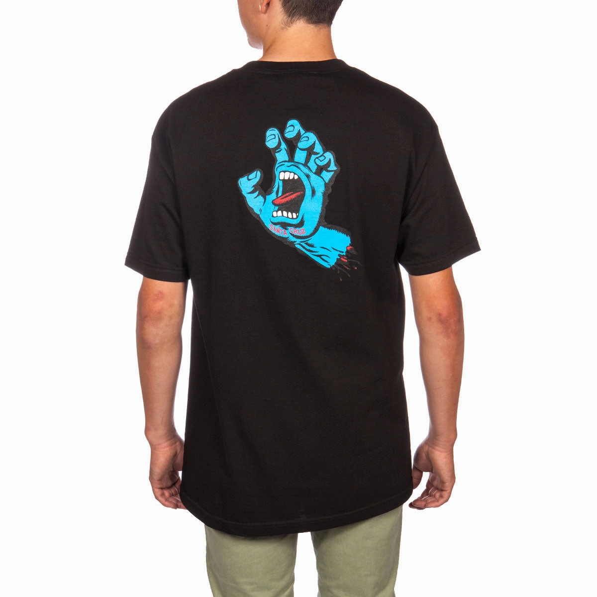 Beaded details Santa Cruz Screaming Hand T-Shirt - Black