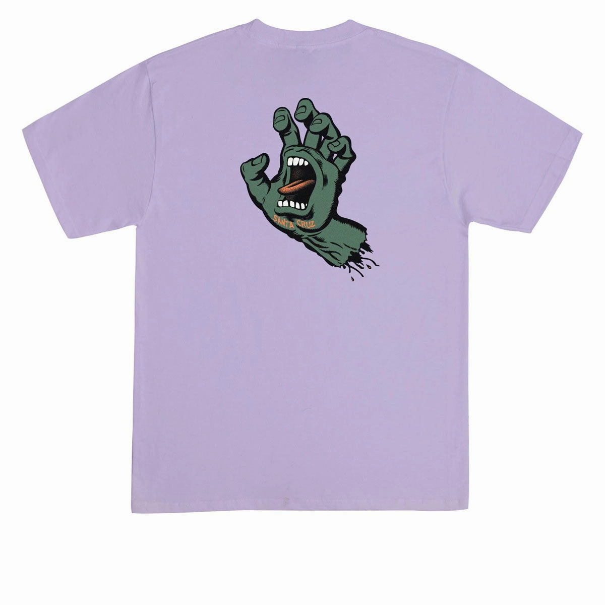 Sustainable Textile Comfy Choice Santa Cruz Screaming Hand T-Shirt - Orchid/Dark Green