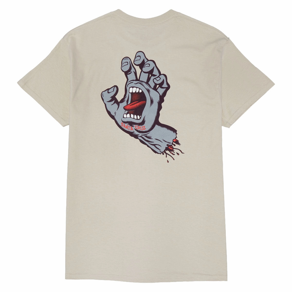 Santa Cruz Screaming Hand T-Shirt - Sand/Maroon/Grey Seasonal Smart Stylish Wearable