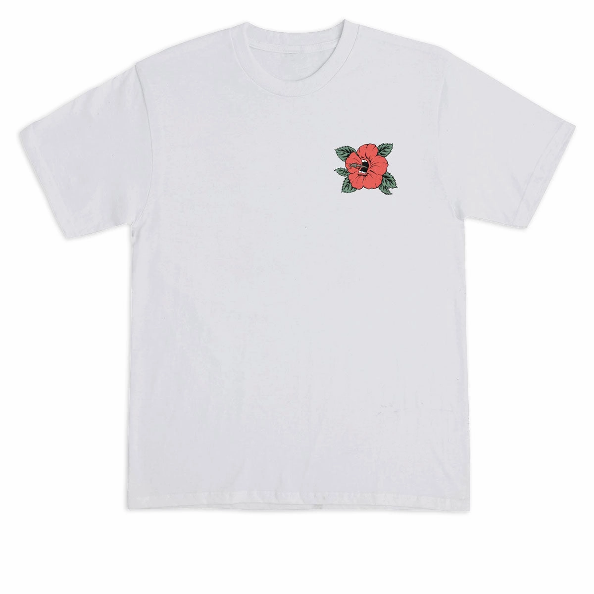 Santa Cruz Screaming Hibiscus Dot T-Shirt - Ash Seasonal Trend timeless