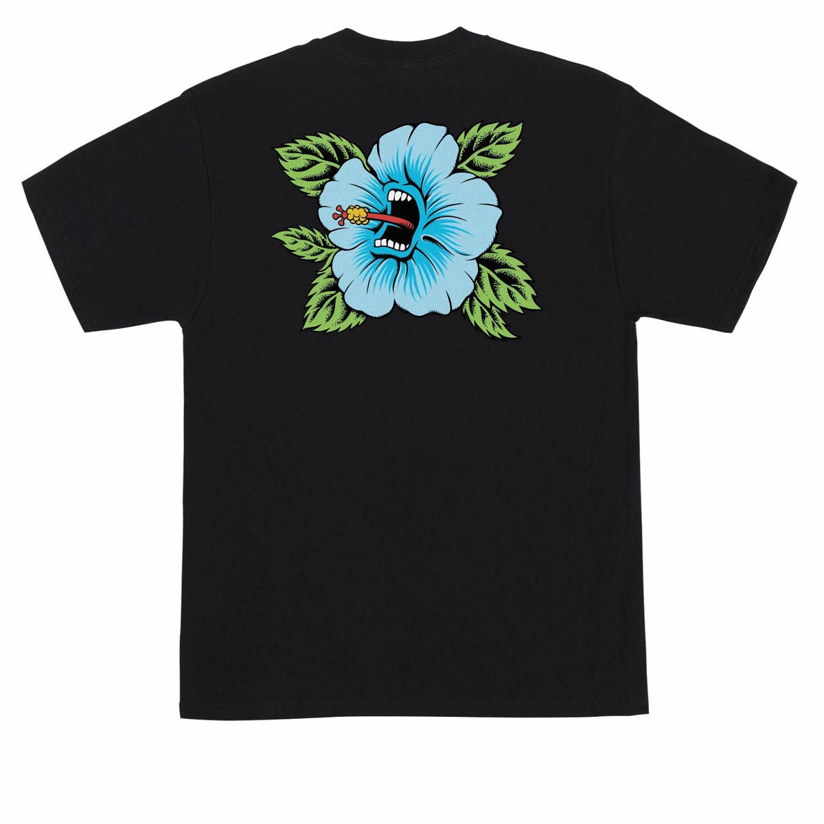 Airflow Ventilation Santa Cruz Screaming Hibiscus T-Shirt - Black