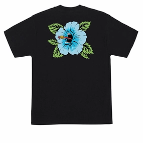 Airflow Ventilation Santa Cruz Screaming Hibiscus T-Shirt - Black