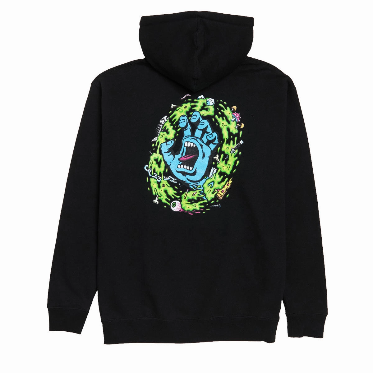 Santa Cruz Slime Scream Hoodie - Black country style
