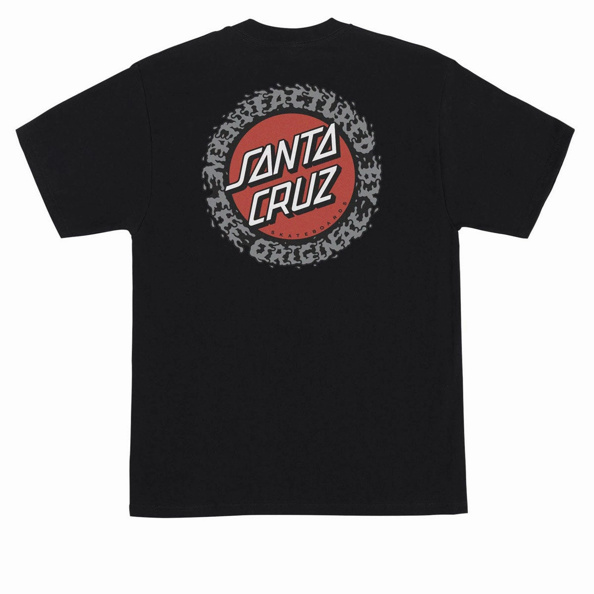 Santa Cruz Splatter MFG Dot T-Shirt - Black Daily Outfit