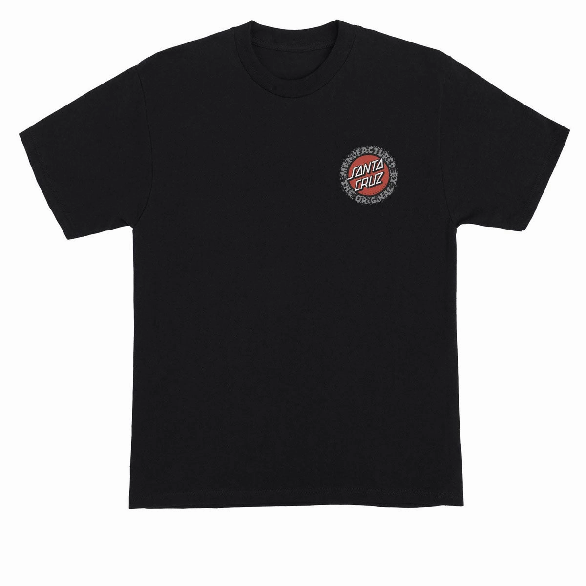 Santa Cruz Splatter MFG Dot T-Shirt - Black Basic Comfort Comfortable All Day Wear