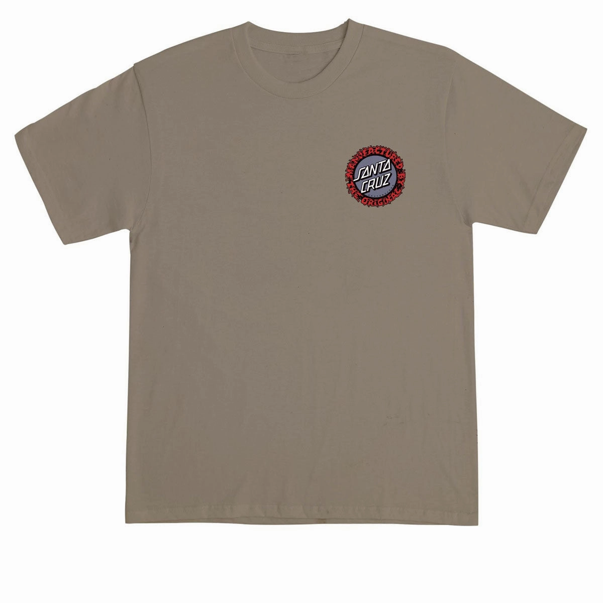 Santa Cruz Splatter MFG Dot T-Shirt - Prairie Dust Comfortable Fit Wear Minimalist Layer