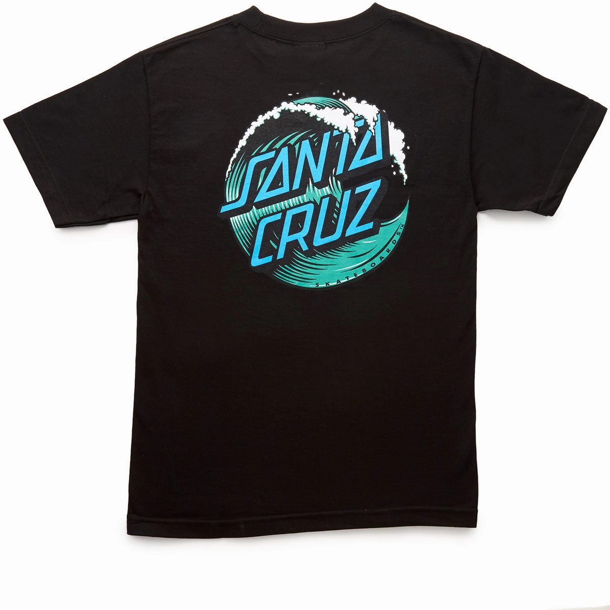Santa Cruz Wave Dot T-Shirt - Black AllWeatherComfort Luxury clothing