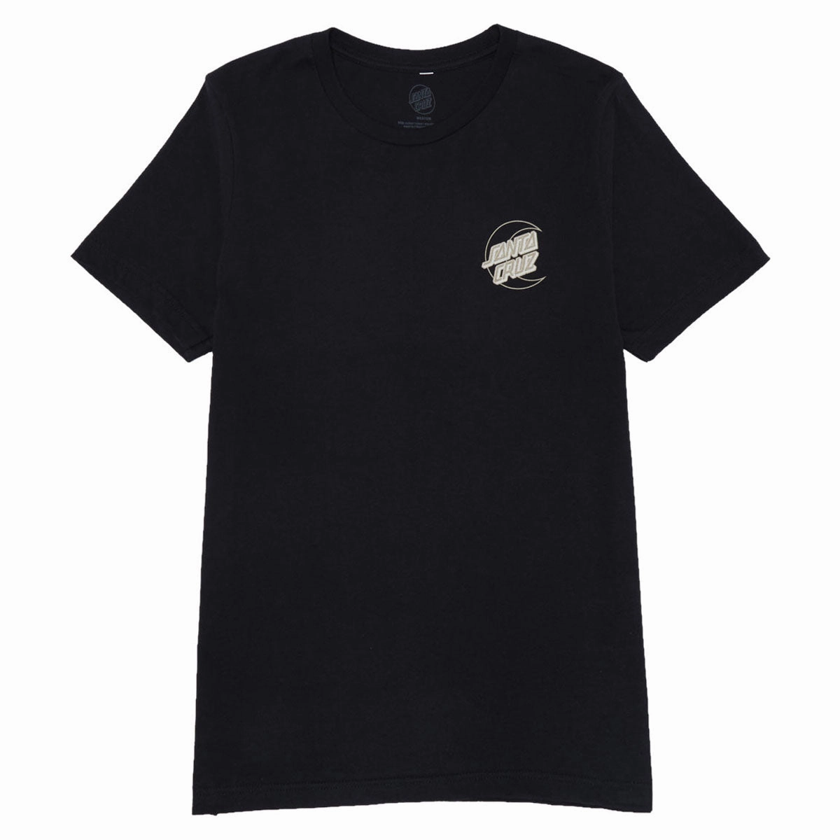 polo neck Fresh Outfit Style Santa Cruz Womens Imprint Moon Dot Relaxed T-Shirt - Vintage Black