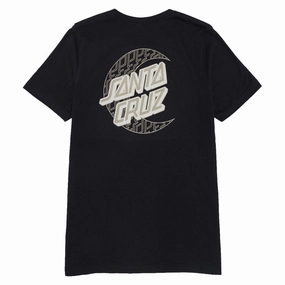 tall size Lightweight Feel Santa Cruz Womens Imprint Moon Dot Relaxed T-Shirt - Vintage Black