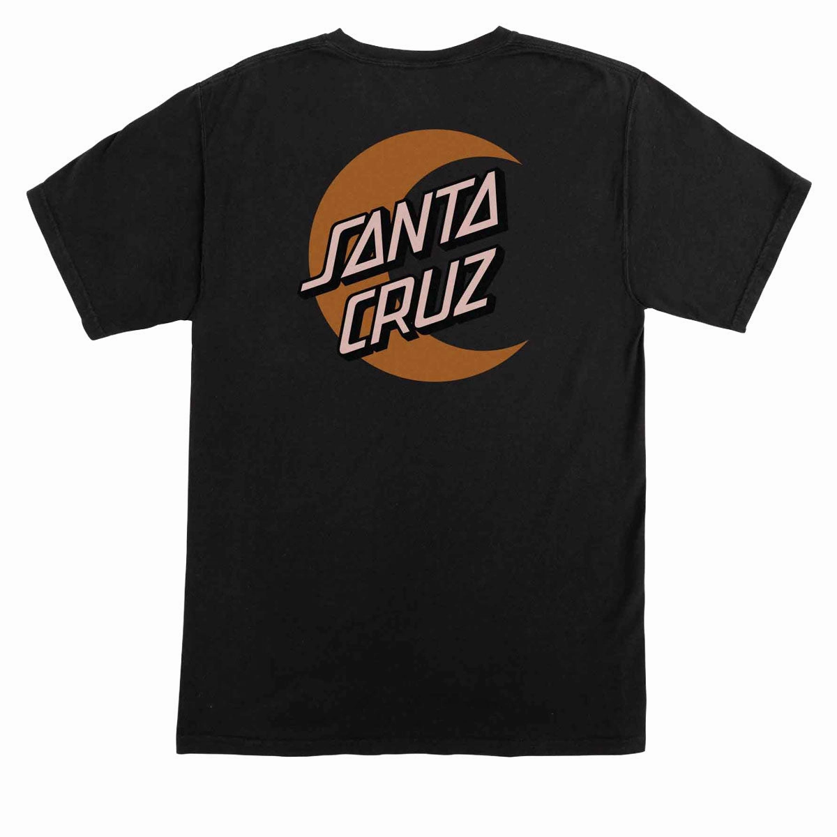Santa Cruz Womens Moon Dot Relaxed T-Shirt - Black Lint Resistant Surface Relaxed Vibe