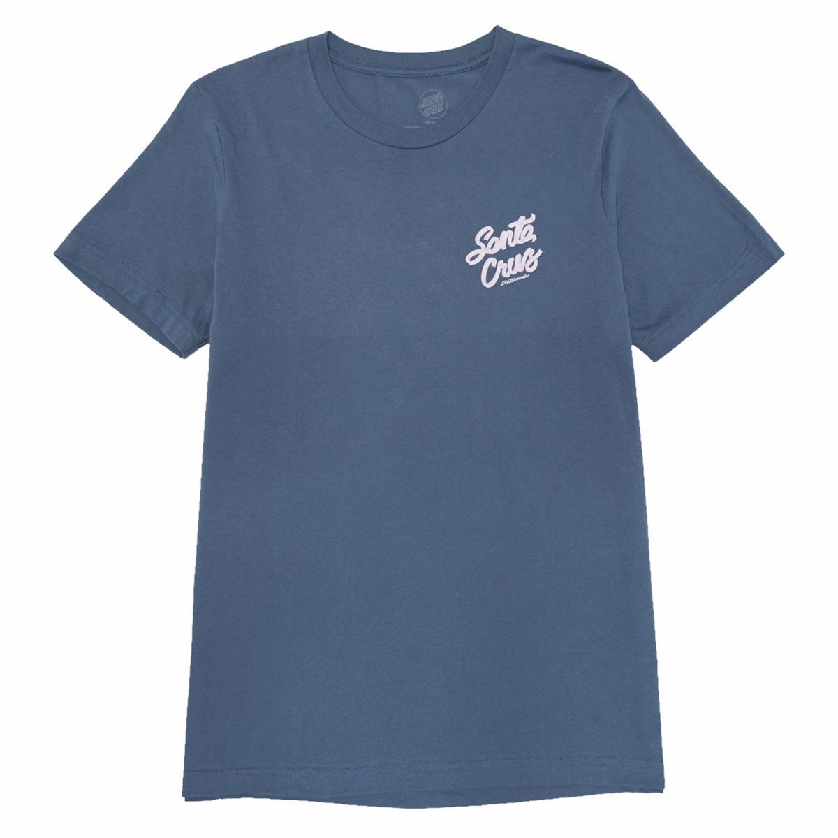 Santa Cruz Womens Ribbon Script Relaxed T-Shirt - Slate Streetwear Style