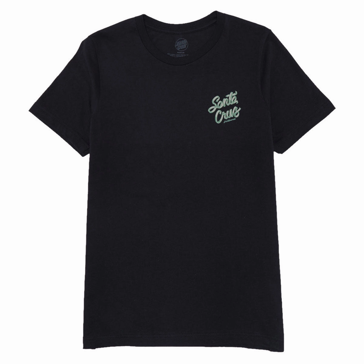 Fresh Look Santa Cruz Womens Ribbon Script Relaxed T-Shirt - Vintage Black