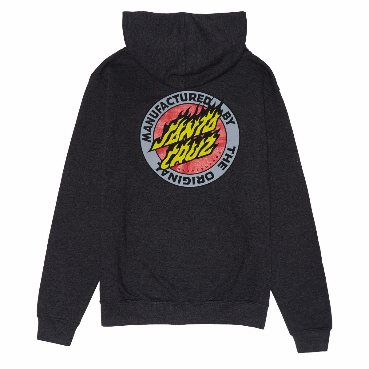 Hunting wear Santa Cruz Youth Flamed MFG Dot Zip Up Hoodie - Charcoal Heather