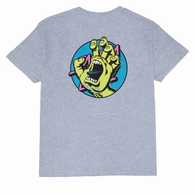 Micro Perforation MoistureWicking Technology Santa Cruz Youth Hand Dot T-Shirt - Sport Grey