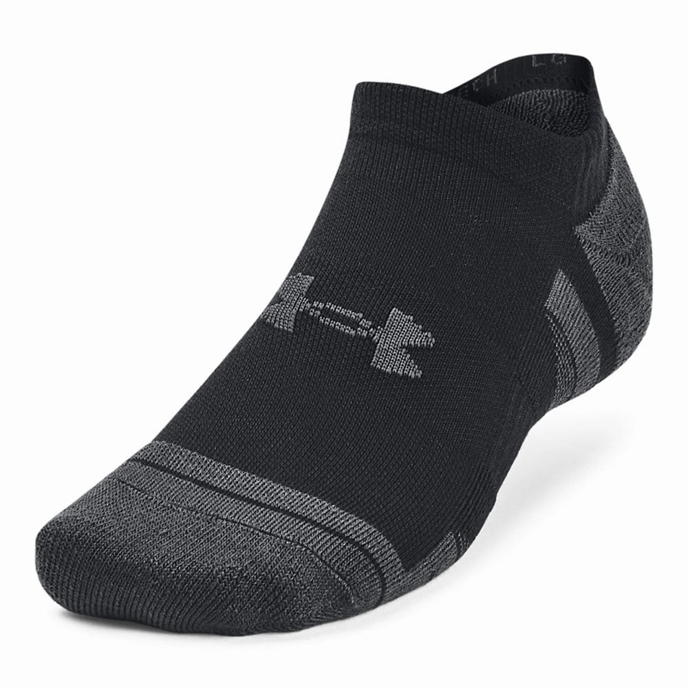 rustic Under Armour Performance Tech No Show Socks (3 Pairs) - Black