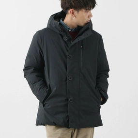Weekend Casual Fit Windproof Thermal Shell SAVE THE DUCK / Ronan Synthetic Down Hooded Coat
