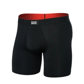 SAXX Men's Multi-sport Mesh Boxer Brief 6' in Black Pure Concert
