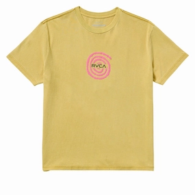 Organic Cotton Outdoor Comfort Style RVCA Easter Basket T-Shirt - Saffron