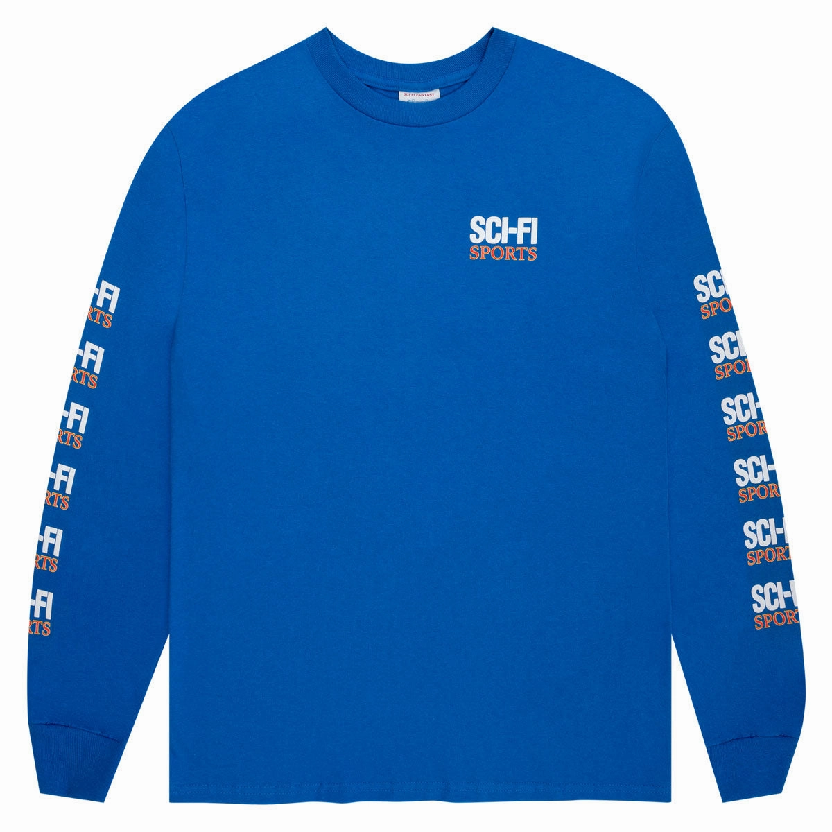 Sci-Fi Fantasy Sports Long Sleeve T-Shirt - Royal Stylish Layering Men's masculinity