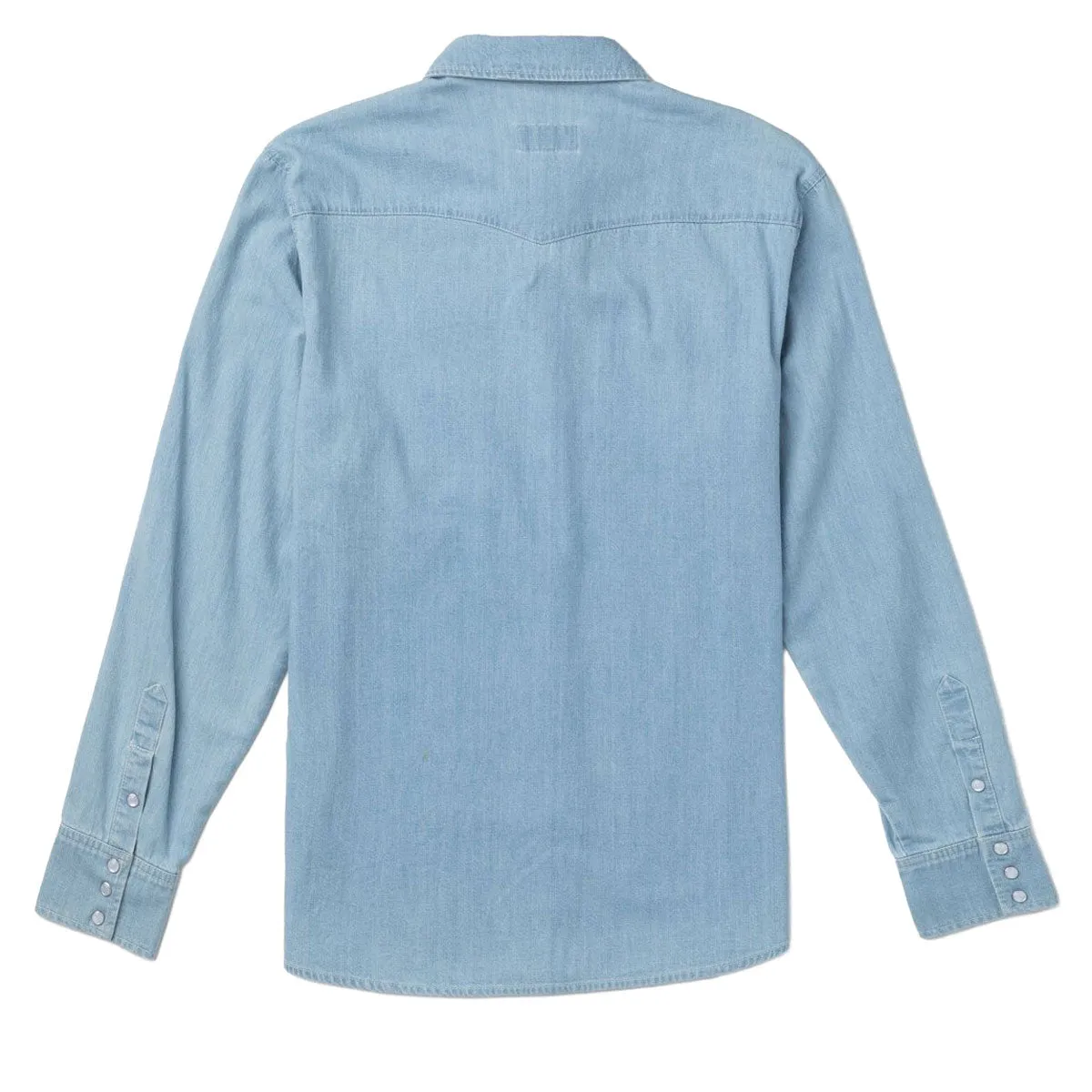 Anti Odor Treatment Seager Reagan Long Sleeve Pearl Snap Shirt - Light Wash