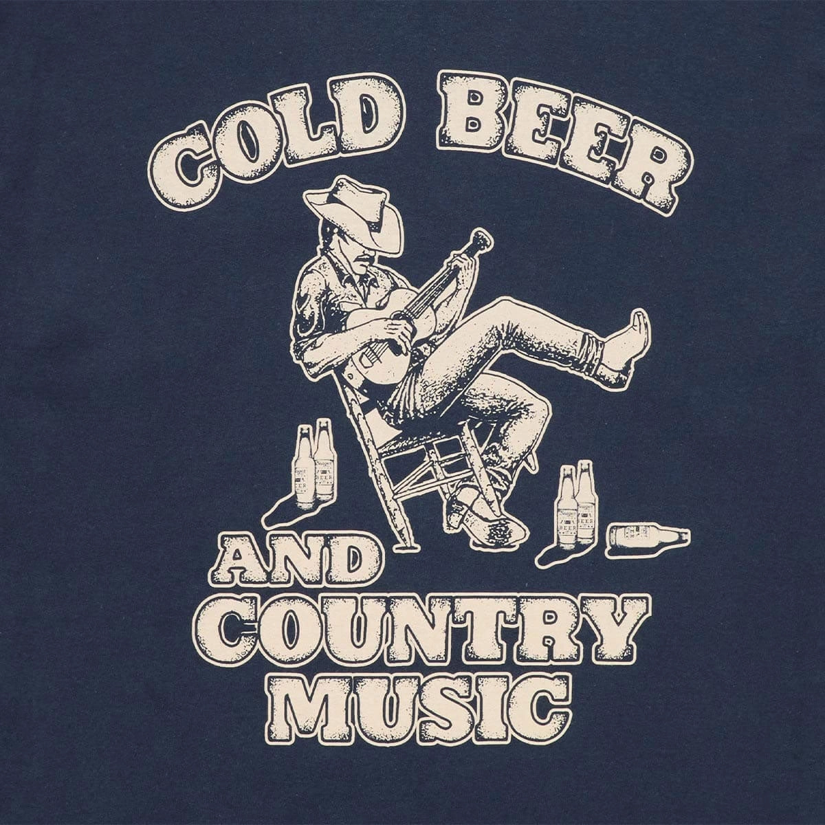Seager Country Music T-Shirt - Navy Eco Certified Textile Outdoor Outfit Style