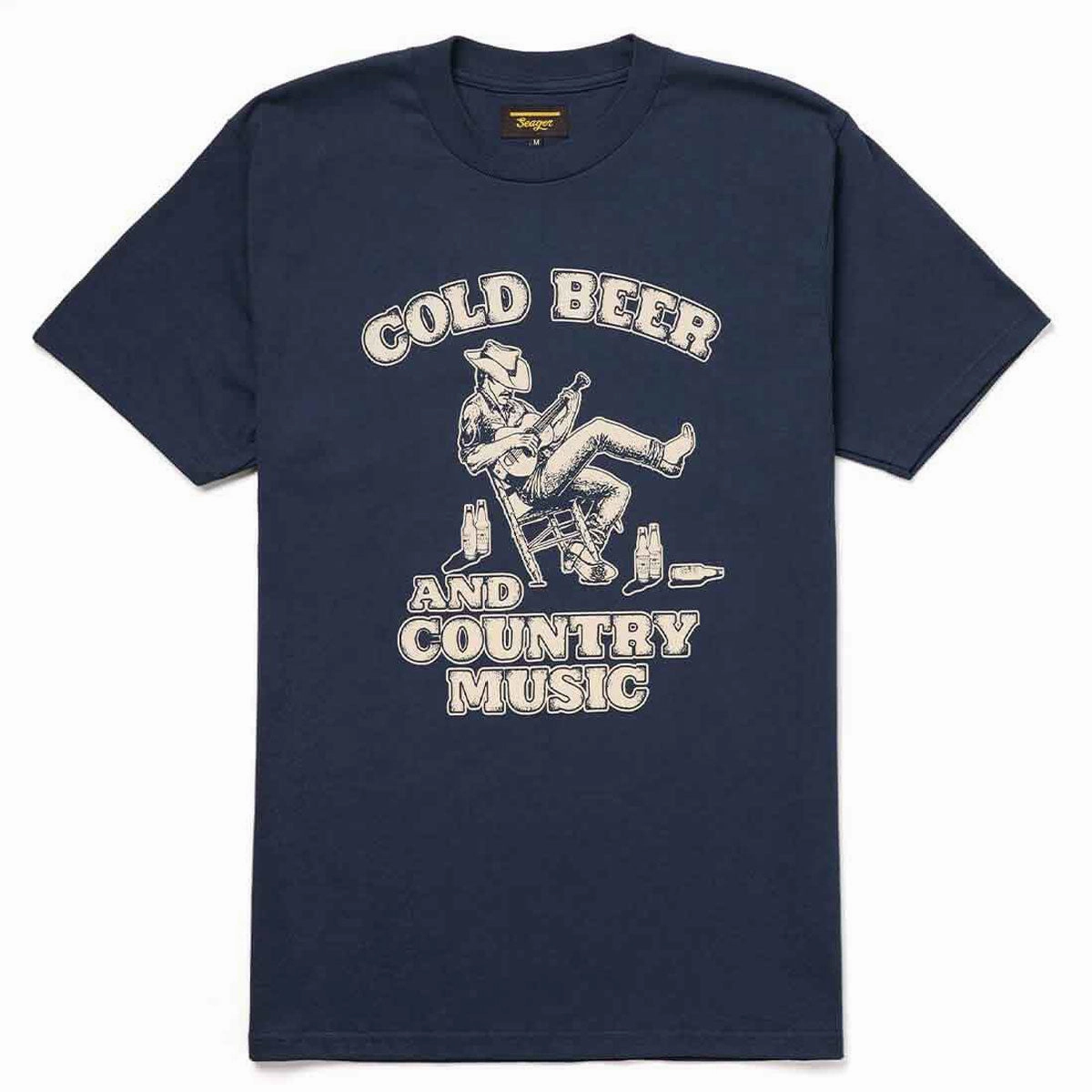 Easygoing Design Essential Wardrobe Seager Country Music T-Shirt - Navy