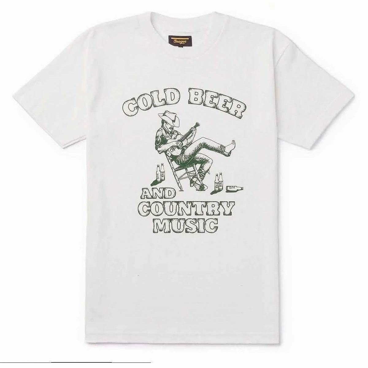 Seager Country Music T-Shirt - White Sustainable
