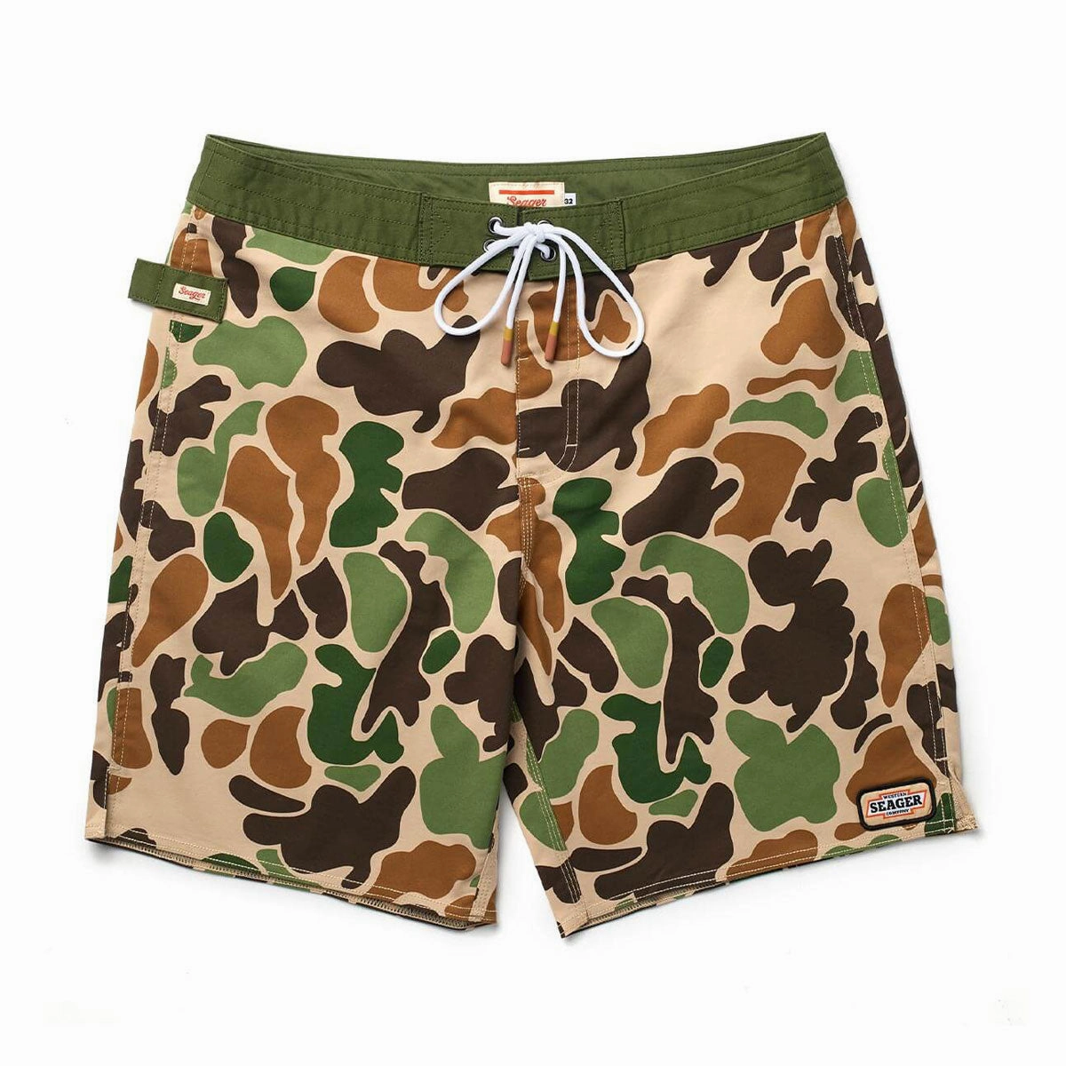 hypoallergenic material Straight Leg Seager Goldmine Boardshorts - Duck Camo