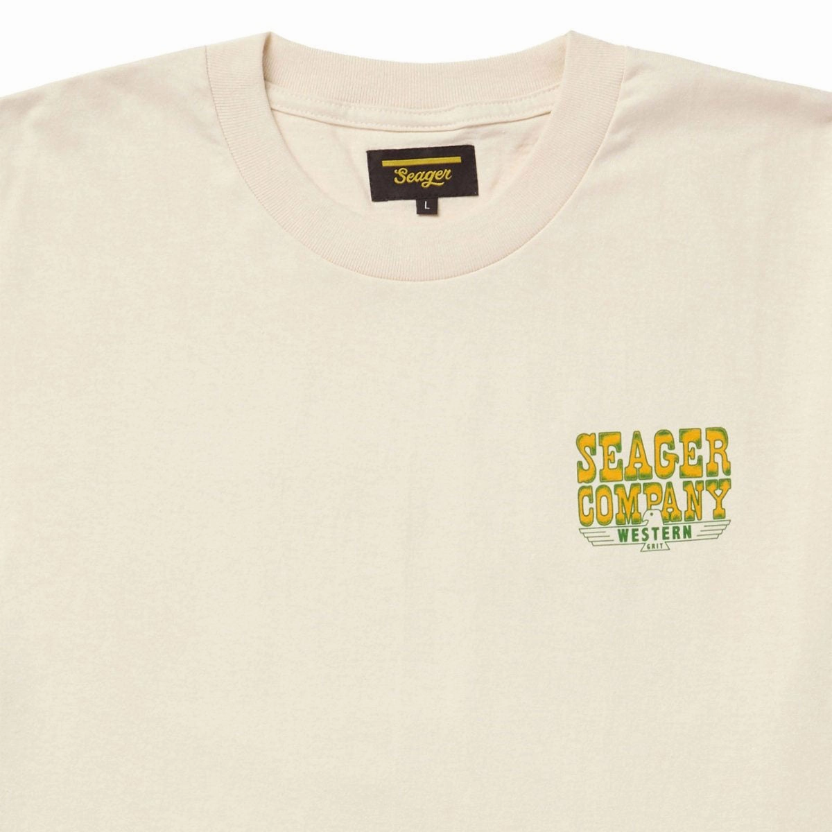 Seager Rattler T-Shirt - Vintage White Solid color purity Seasonal Layering