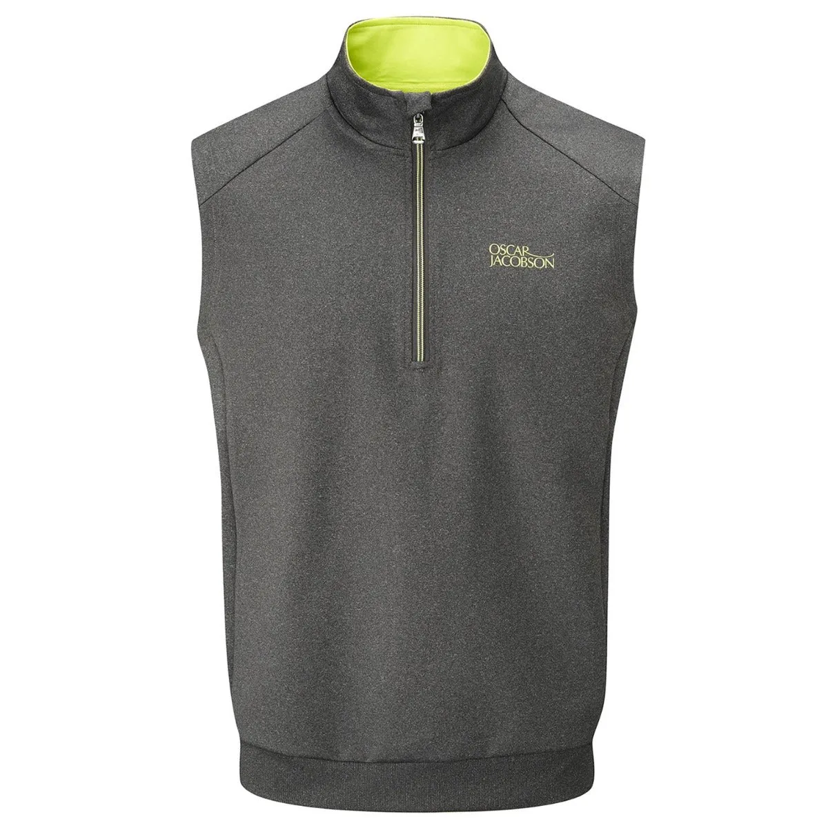 Advice segment Oscar Jacobson Trent Tour 1/2 Zip Golf Vest - Pewter