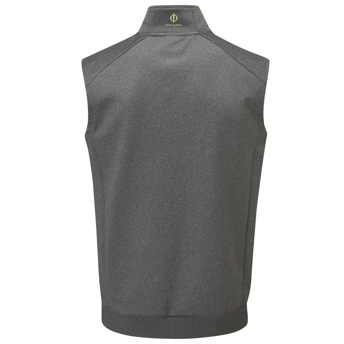 Oscar Jacobson Trent Tour 1/2 Zip Golf Vest - Pewter Cushion Durable Cordura Reinforcement