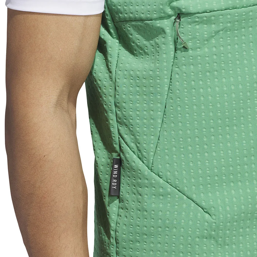 adidas Ultimate365 Tour WIND.RDY 1/2 Zip Vest - Preloved Green Fashion Trend