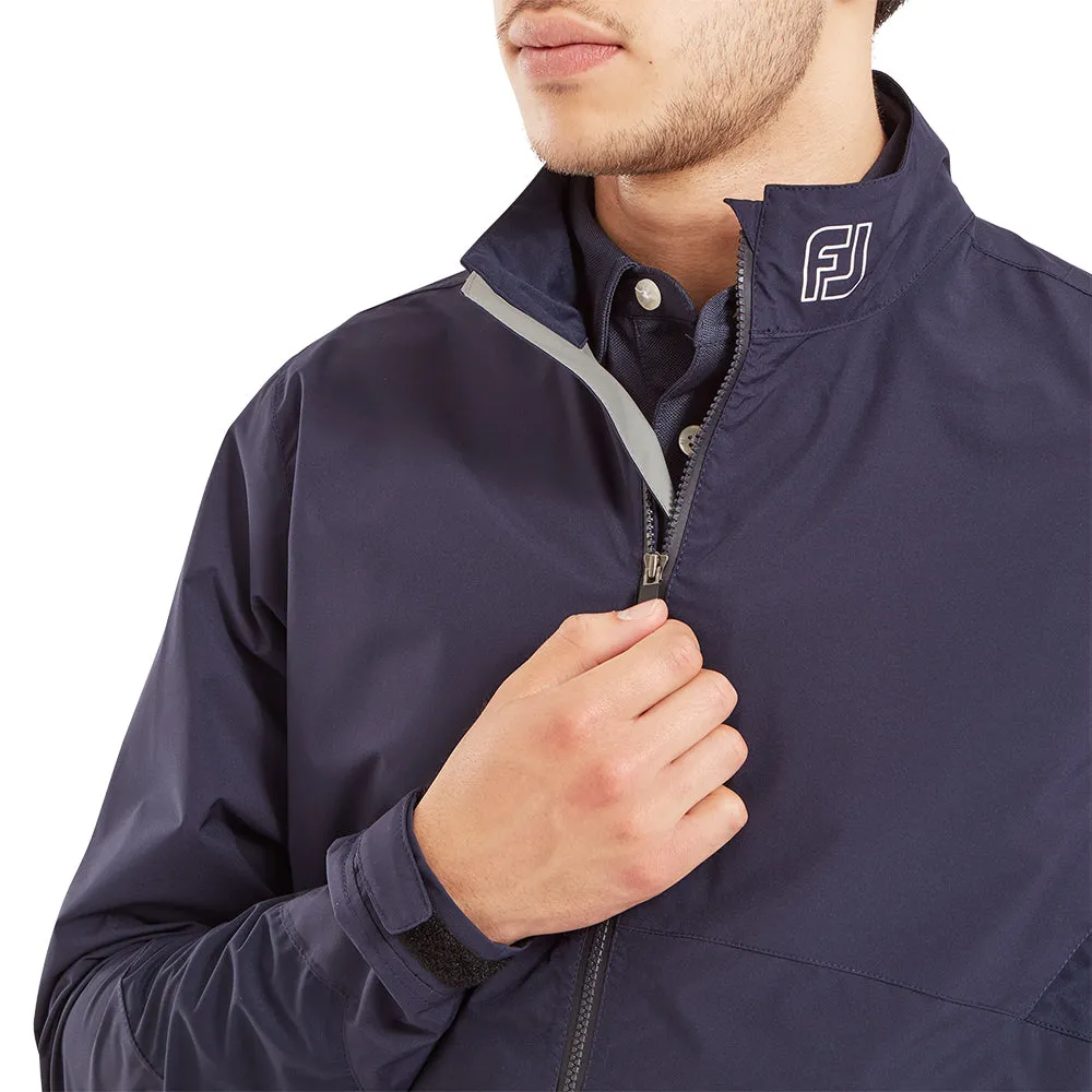 FootJoy HydroLite X Waterproof Jacket - Navy Light Reflective Zippers