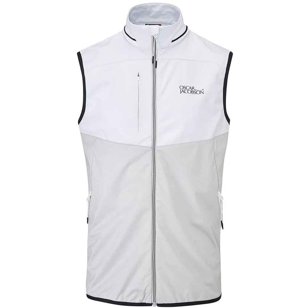 Reversible design Breathable Oscar Jacobson Rolfe Tour Gilet - Lunar Grey/White