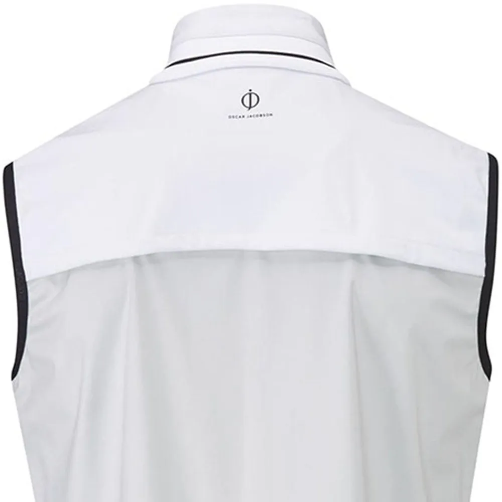 Polyester Material Oscar Jacobson Rolfe Tour Gilet - Lunar Grey/White