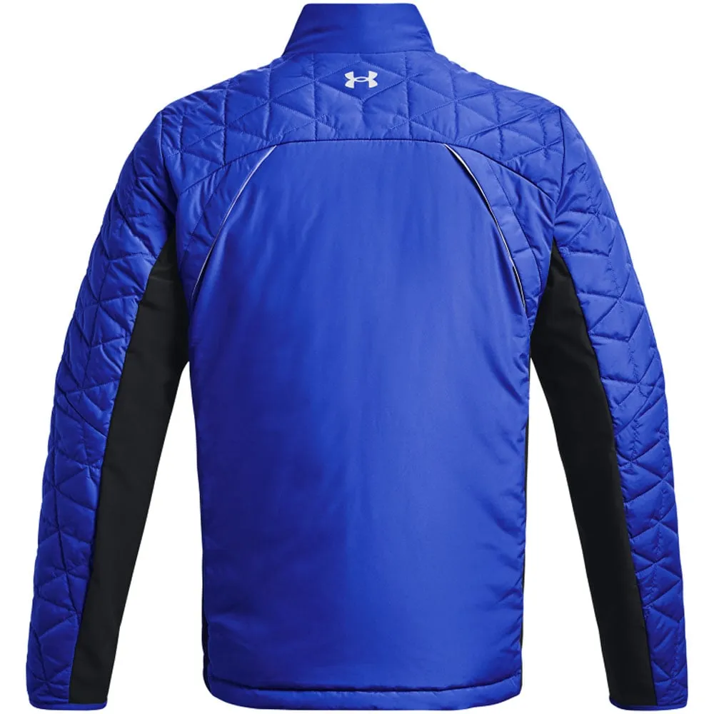Anti Static Finish Lightweight Thermal Tech Under Armour ColdGear Reactor Hybrid Jacket - Versa Blue
