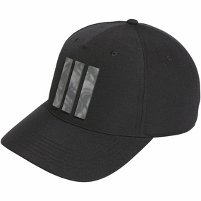 adidas Tour 3 Stripe Print Cap - Black Go Outdoors Relax Mode