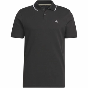 Comfort and Fit adidas Go-To Pique Polo Shirt - Black