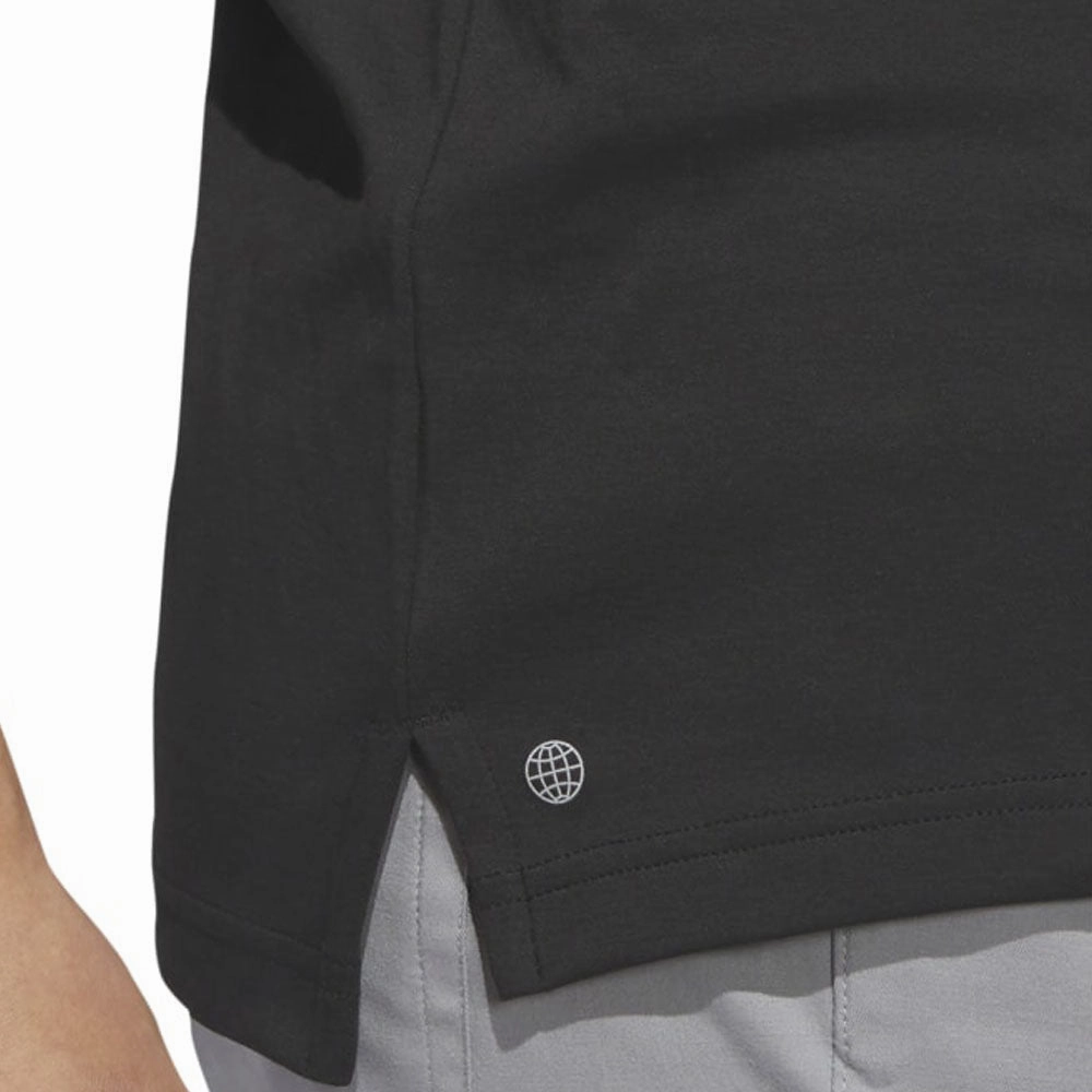 adidas Go-To Pique Polo Shirt - Black Lightweight Weave Light Fit Wear