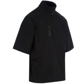 VentilatedPanels Fire Retardant Treated Fabric ProQuip Gents Pro Tech Short Sleeve Wind Jacket - Black
