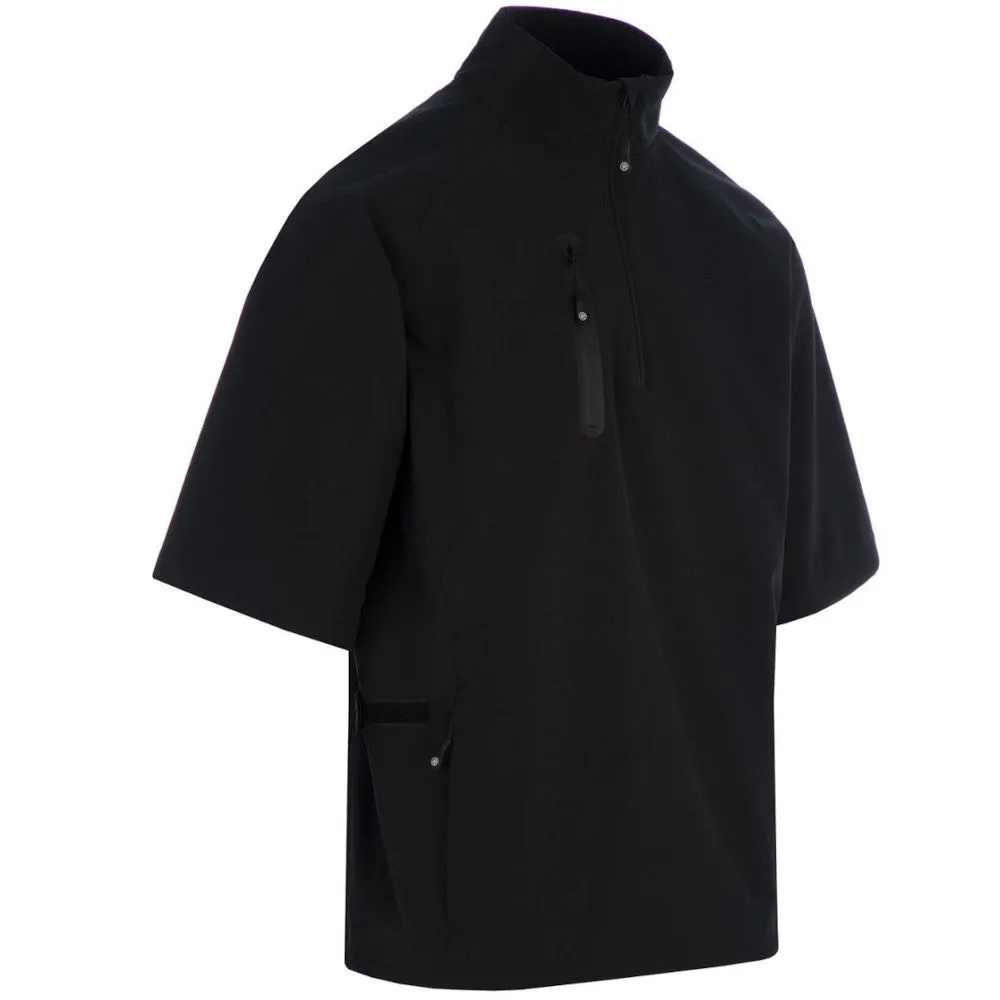 ProQuip Gents Pro Tech Short Sleeve Wind Jacket - Black TearResistantFabric Day To Night