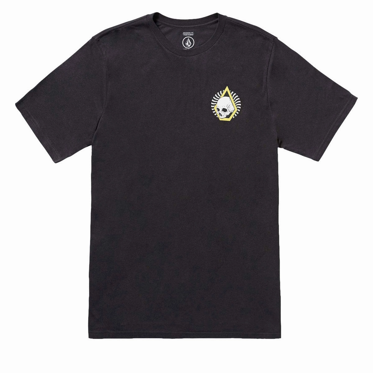 Light and Breathable All-Season Comfort Volcom Arched T-Shirt - Washed Black Heather