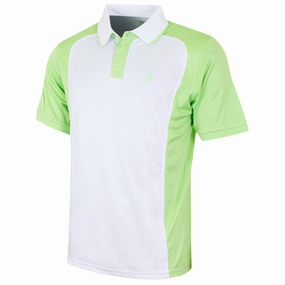 Island Green Metal Snap Polo Shirt - Pine Chic Smart Effortless Fit