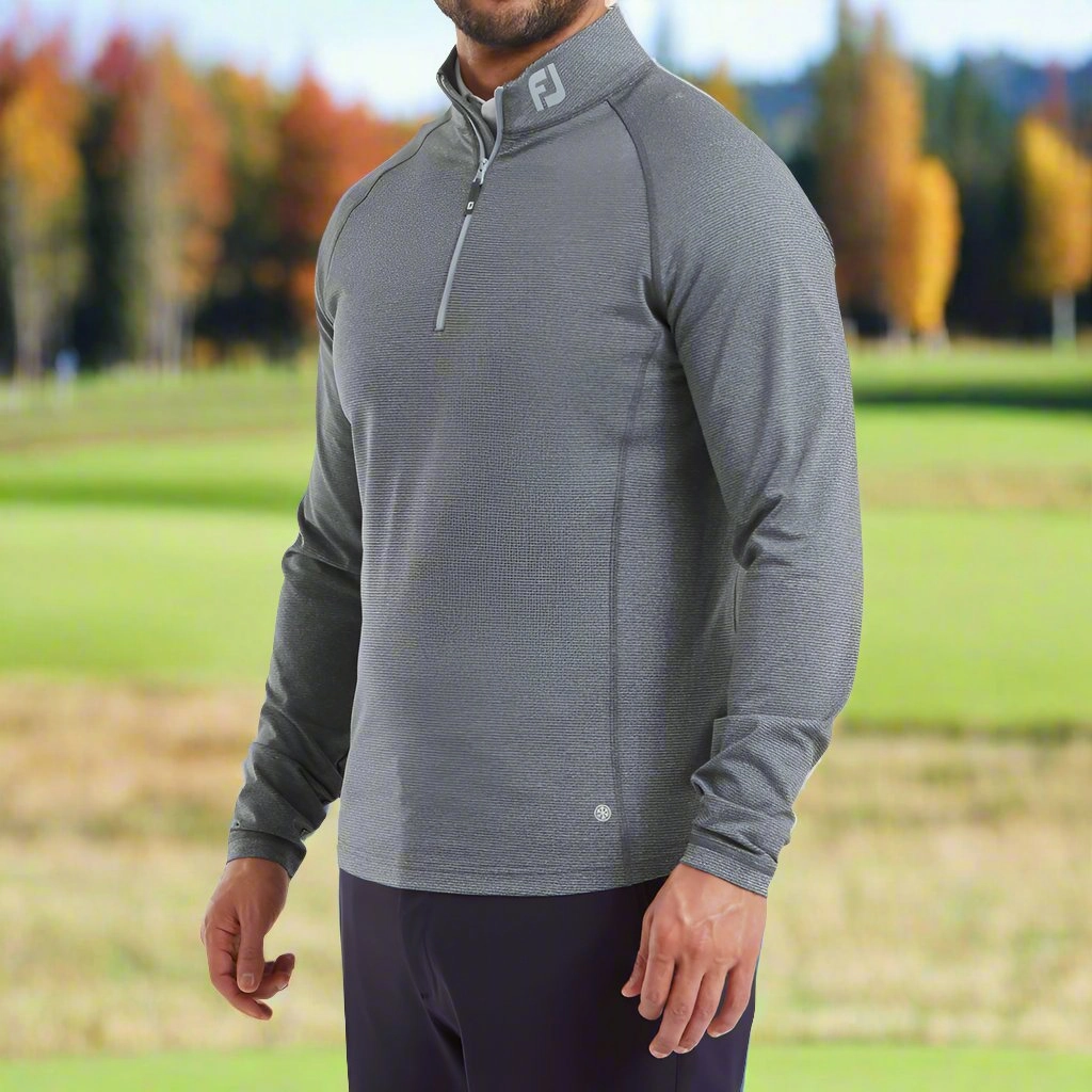 FootJoy ThermoSeries Brushed Back Midlayer - Navy Urban Layer Casual