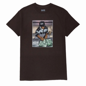 DGK Countdown T-Shirt - Dark Chocolate Flattering Shape